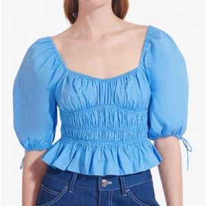 STAUD Faye Top Azure | Never worn, size L